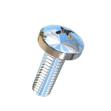 Allied Titanium M4-0.70 x 12 mm Phillips Pan Machine Screw, Plain Titanium 0036275